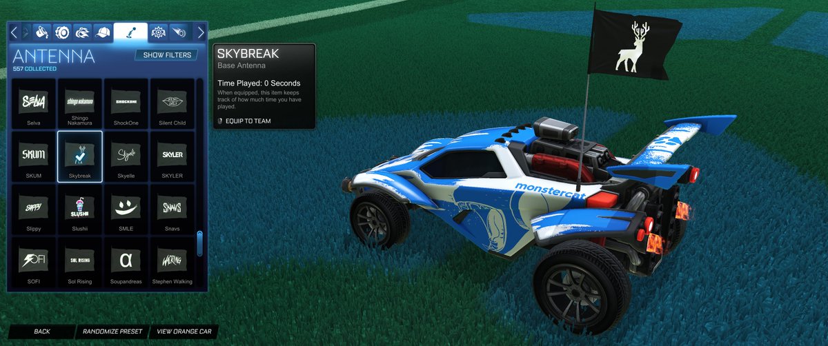 i genuinely cannot believe this is a real unmodded screenshot of rocket league what timeline are we in again