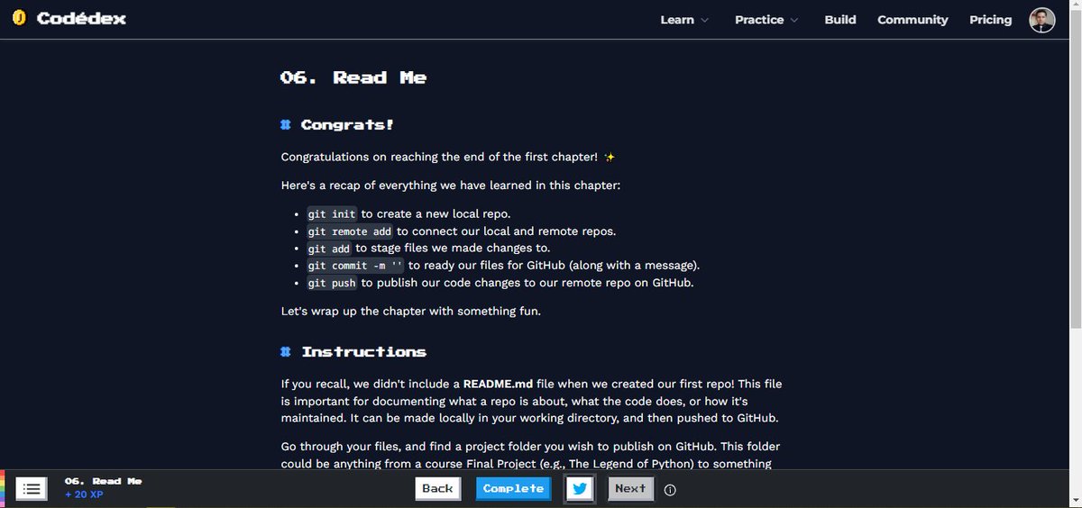 wigsdev's tweet photo. Read Me 📖 #CodedexReadMe @codedex_io #30NitesOfCode https://t.co/Qc0WY8ycdr