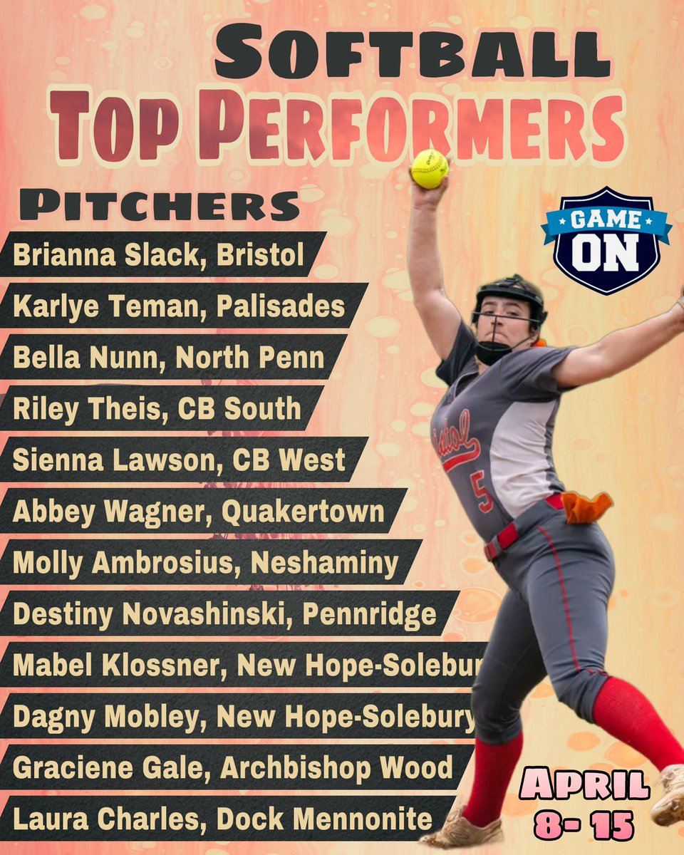 MelissaMHM's tweet photo. 🥎There were plenty of standouts in the circle last week! Check out the top pitching performances 👇
📍See all of last week’s stars in 🥎⚾️🥍🏃🏾‍♀️at link in comments https://t.co/cnR9PwIBc8