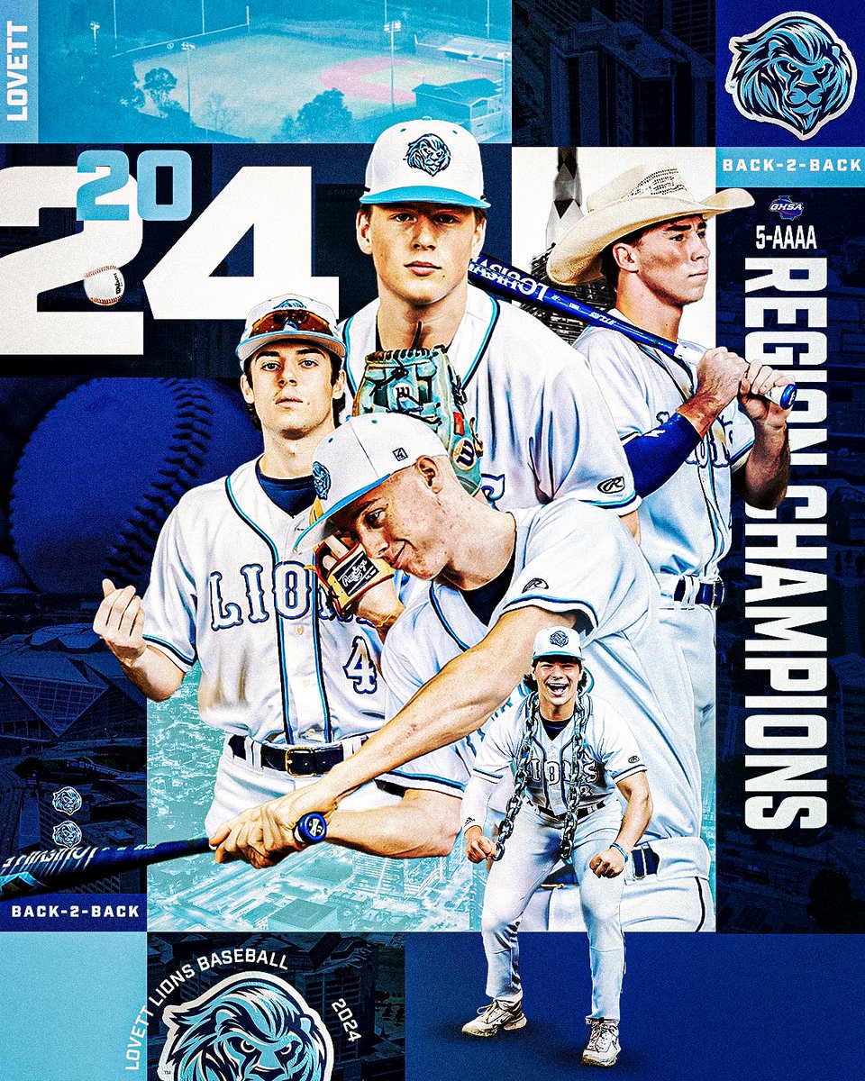 ICYMI: Lions are Region Champs for the second year in a row ‼️

Lions took down Hampton tonight to secure back-to-back region titles. #GOLIONS | #LovettBaseball | #PlayForEachOther