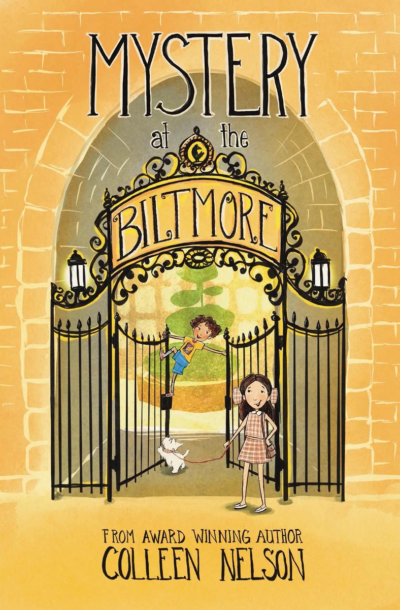 My wee book baby has been announced!! MYSTERY AT THE BILTMORE is coming this October from @PajamaPress1. It is ‘Only Murders in the Building’ meets ‘Harriet the Spy’ for the early middle years crew. Illustrations are by the amazing Peggy Collins. @McNallyKids