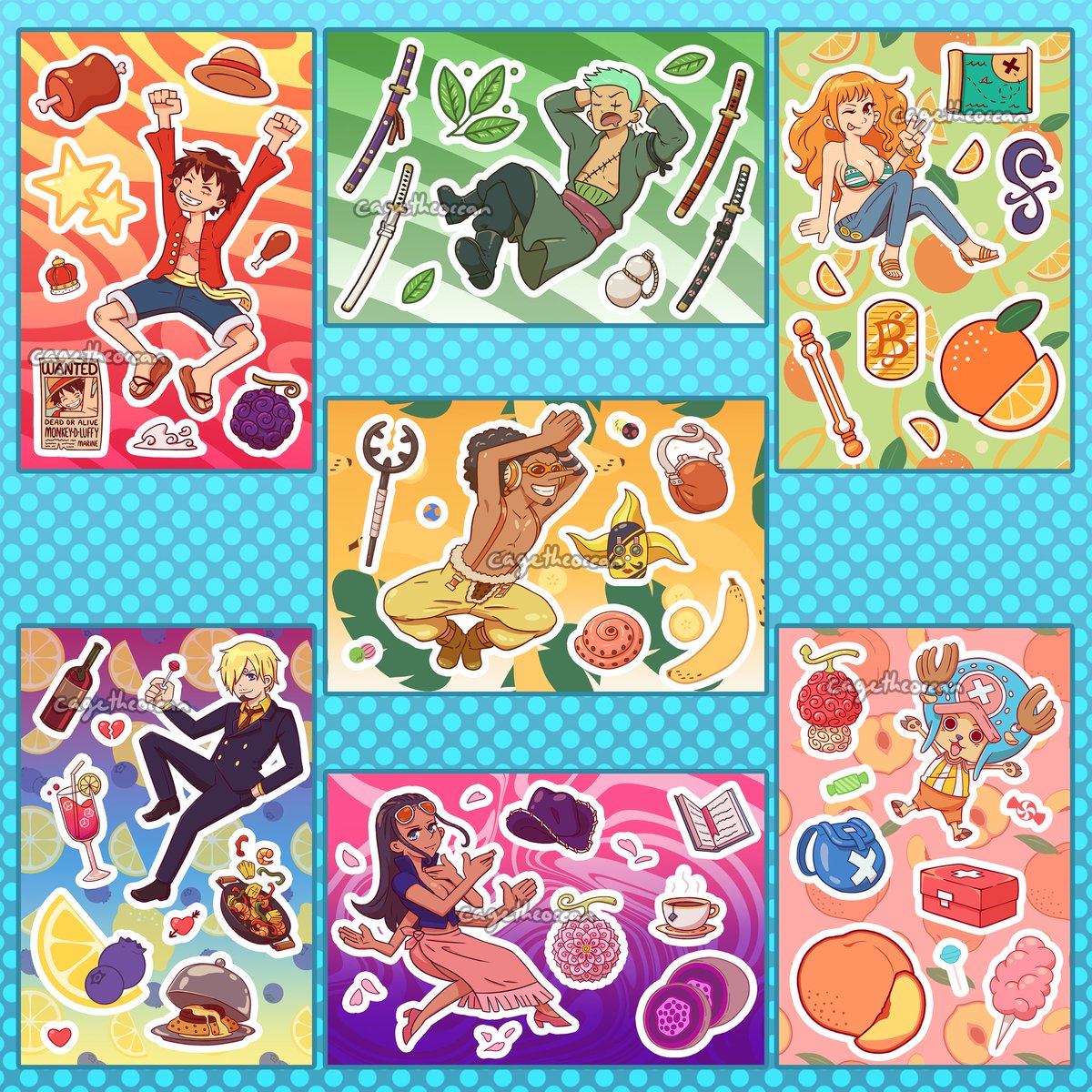 sticker sheets😊 #onepiece1112 #onepiece