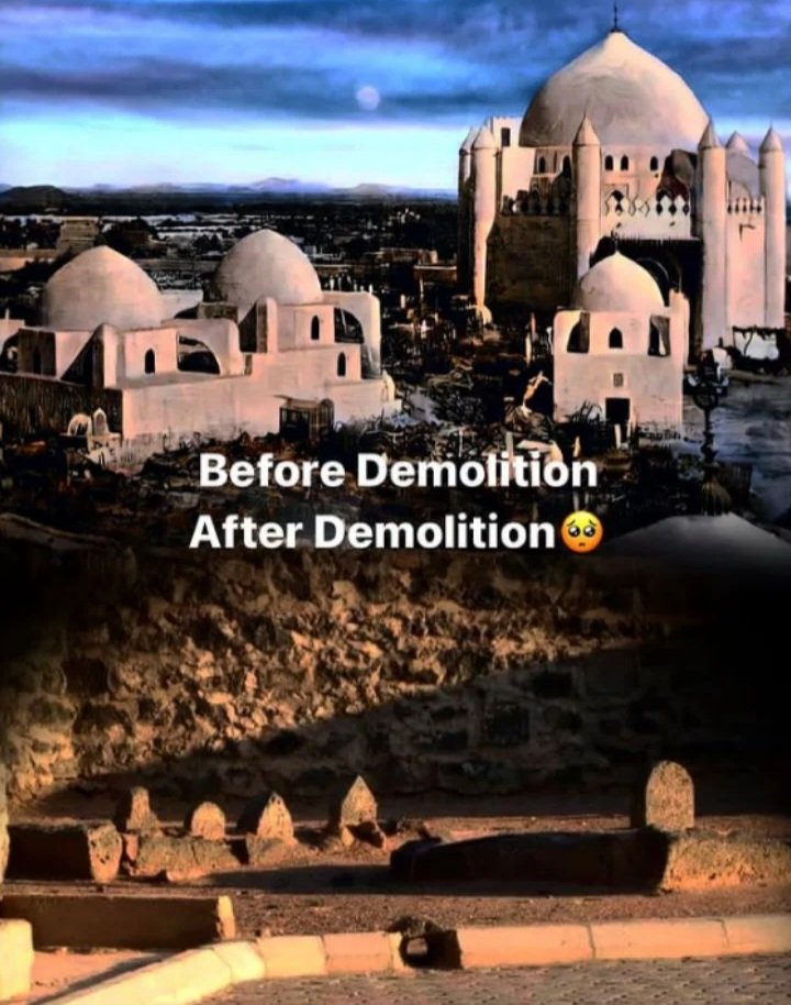8th Shawwal:
One Of The Darkest Day In The History Of Islam When Ale-saud Ordered To Demolish ⁦Jannatulbaqi⁩, The Grave Of The Beloved Daughter Of Our Holy Prophet(s), His Azwaj(rz), Ahlul Bayt(as) & Companions(rz).
We Demand Rebuilding Of Baqee,

⁦#DemolitionOf_AlBaqi