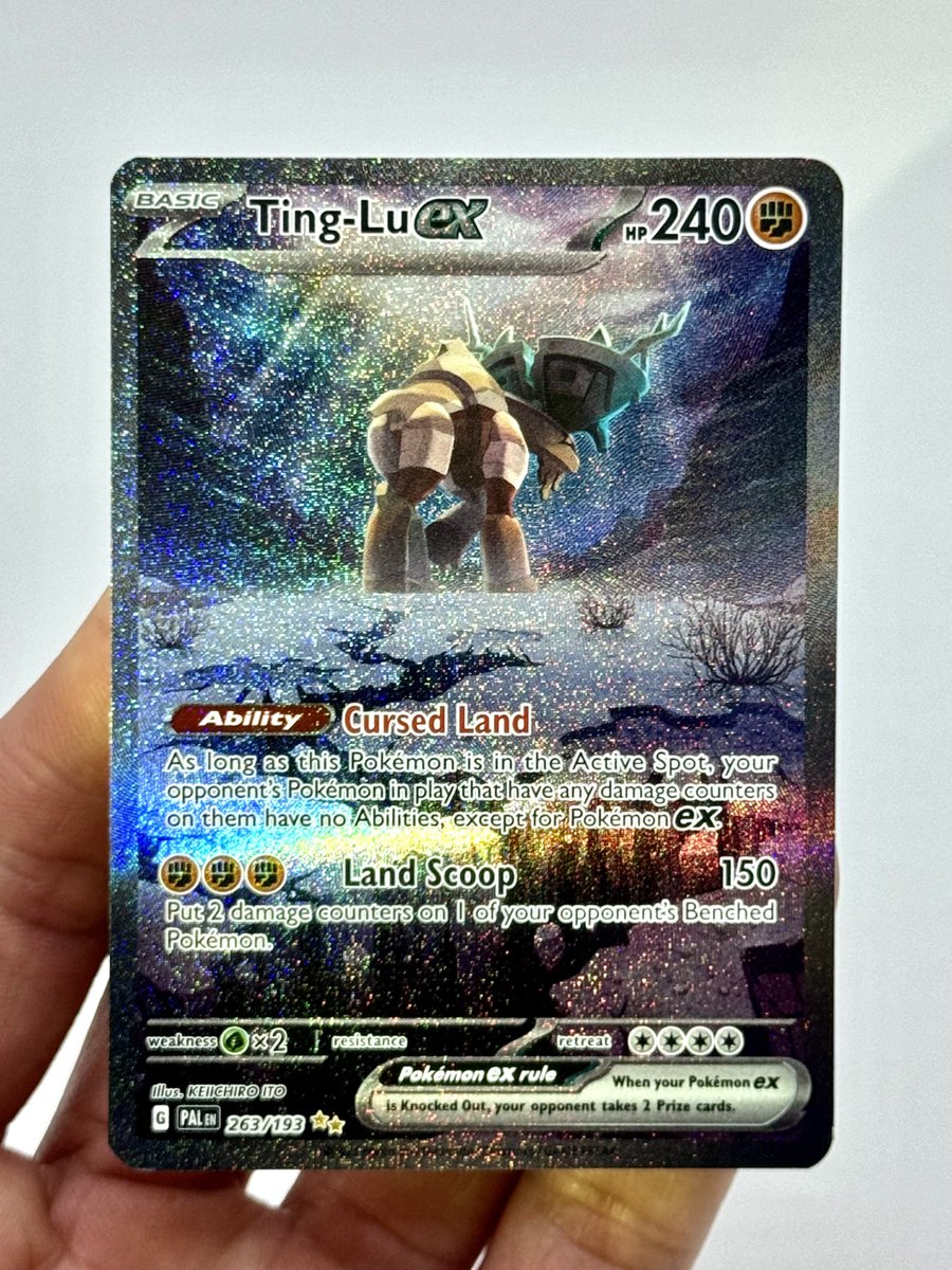TokyoPitBuLL's tweet photo. Giving away a Ting-Lu ex special illustration rare 

Just retweet this tweet 

Winner picked Wednesday 4/24 🖤 https://t.co/SkBXxZy1EQ