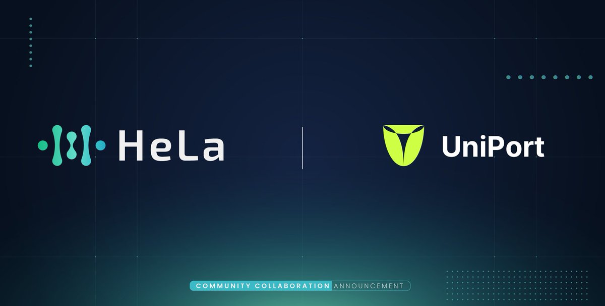 HeLa_Labs's tweet photo. We're thrilled to announce our newest community collaboration with @Uniport_Network 
 🤝

#UniPortNetwork is a BTC Restaking Layer featured dual-chain architecture, a creative modular blockchain constructed based on Cosmos, Polygon CDK, and Babylon.

Collaboration for success and beyond!🔥

#HeLa #Layer1 #Uniport #Web3 #Blockchain #Innovation