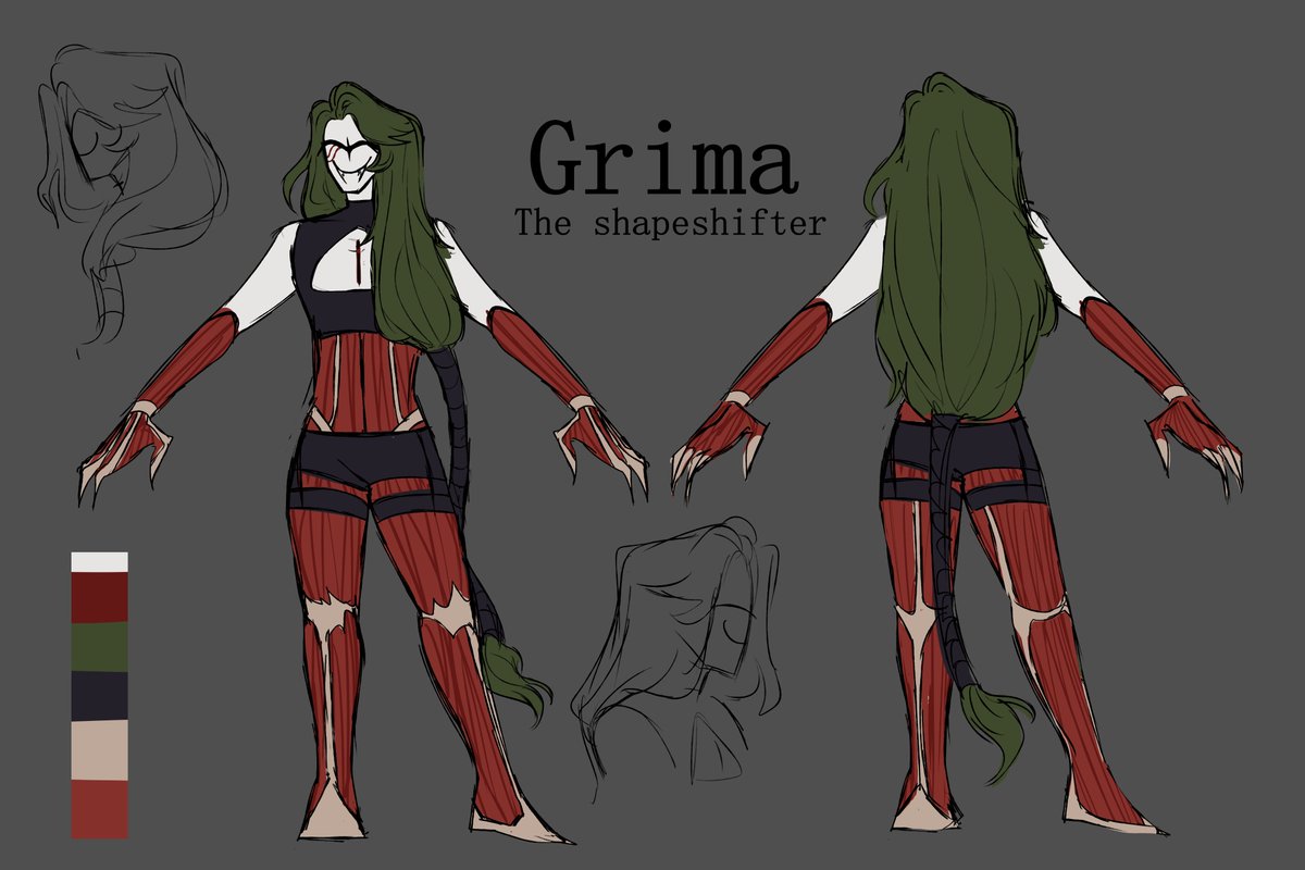 [Oc] 

New ref for Grima too- Just a lil update in their face
#madcom #madnesscombat #madnesscombatoc