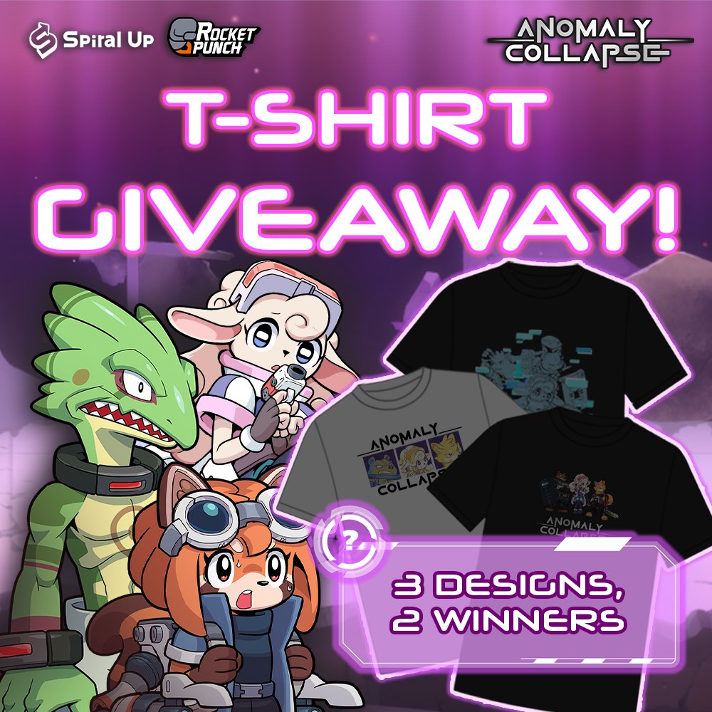 🎉 GIVEAWAY 🎉 Enjoying our game? We've got a special treat for you - Customized T-shirts!! 👕 🔥 Follow @AnomalyCollapse 🔁 Like, RT this post ✔️ Complete Gleam: gleam.io/s9wzm/-anomaly… Winners will be announced on 10th May! #furry #turnbased #IndieGames #GameLaunch