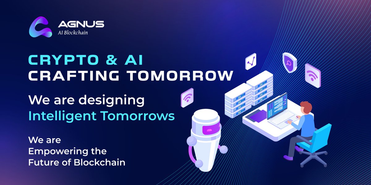 Join us in crafting a smarter, more secure tomorrow with the powerful combination of cryptos and AI. #CraftingTomorrow #ETH #BTC #AIBlockchain #AI #WEB3 #AgnusAIChain #Layer1 #EVM