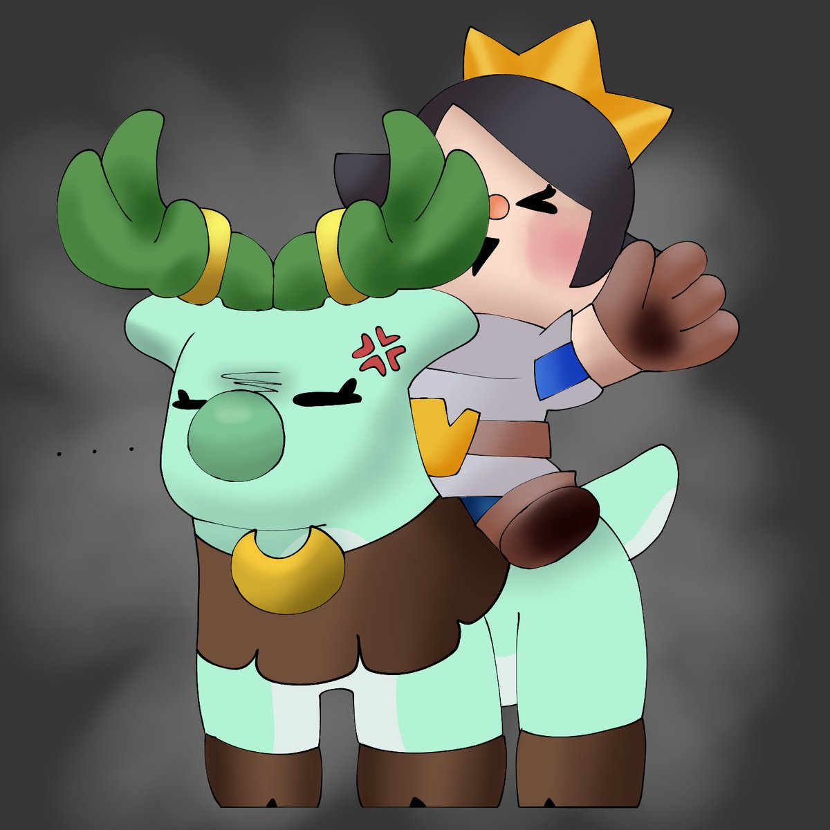 Natureborn y la princesa 
#clashmini #clashminifanart