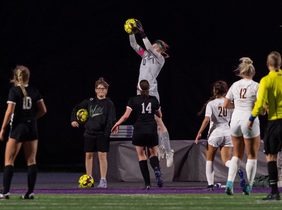 WHS_GirlSoccer's tweet photo. After making 9 saves last night, Lauren has now reached 300 career saves.  Congratulations, @lauren_nidey11 ! #iowagirl @ighsau https://t.co/YGVyS6yHLm