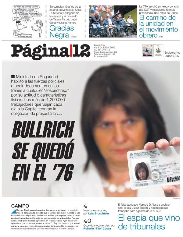 Total repudio a las declaraciones de #PatriciaBullrich que avivando el fantasma del "terrorismo islamico" afecta gravemente las relaciones con Bolivia y Chile. Estamos a favor de la unidad de Sudamérica. Y bregamos por la paz en Medio Oriente con un Estado #Palestino. <a href="/pcaarg/">Partido Comunista de la Argentina - Cuenta Oficial</a>