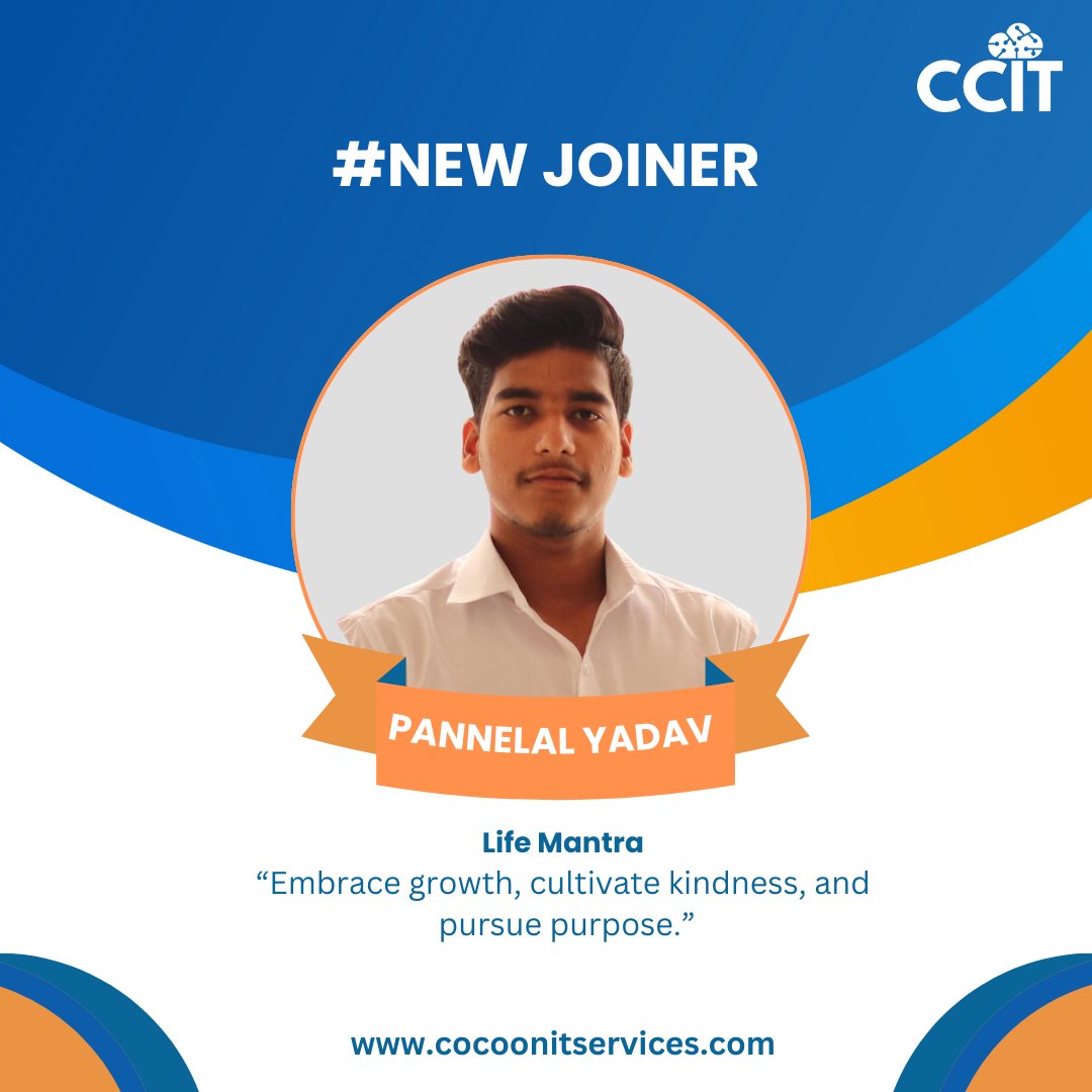 𝗪𝗲𝗹𝗰𝗼𝗺𝗲 𝘁𝗼 𝘁𝗵𝗲 𝗖𝗖𝗜𝗧 𝘁𝗲𝗮𝗺! 👋 We're excited to have Ankita, Pannelal and Arya join our growing team at CCIT - a Microsoft Cloud Solutions Partner. Please join us in giving them a warm welcome! #NewHires #CloudSolutions #MicrosoftPartner #ccit