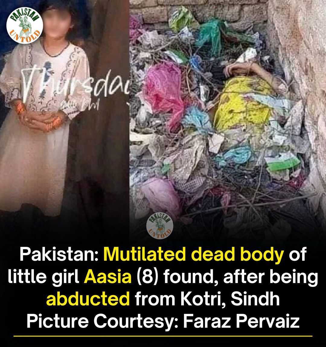 8 yr old Pakistani girl's mutilated dead body was found in a garbage dump. Why do they hate little kids, minorities & women so much.