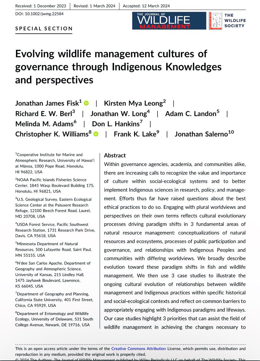 Tribe listed ✅💛 Our new article is out! 🔥 An honor to write with so many scholars & esp #GoodFire scholars Dr. Frank Lake, Dr. Don Hankins, and Dr. Jonathan Long 🌿 #wildfire #Indigenous #Hawaii