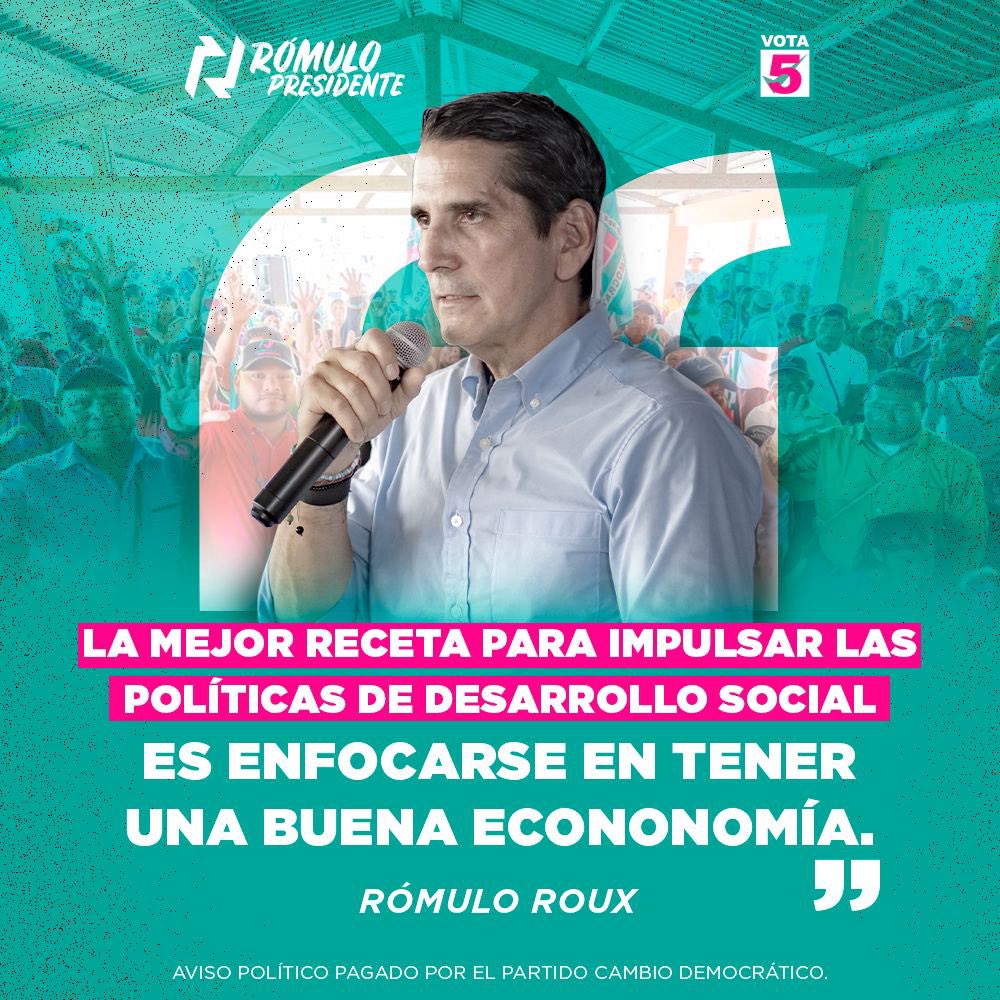 Las necesidades sociales de los panameños NO pueden esperar otros 5 años más. #RómuloPresidente #ElCambioViene