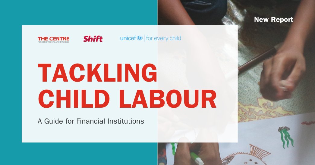 The connection between the finance sector and child labour is significant - but not always obvious. Read our latest report, developed with @shiftproject and @UNICEF to find out how FIs and banks can use their influence to help tackle child labour. 👉 bit.ly/49B7vEh