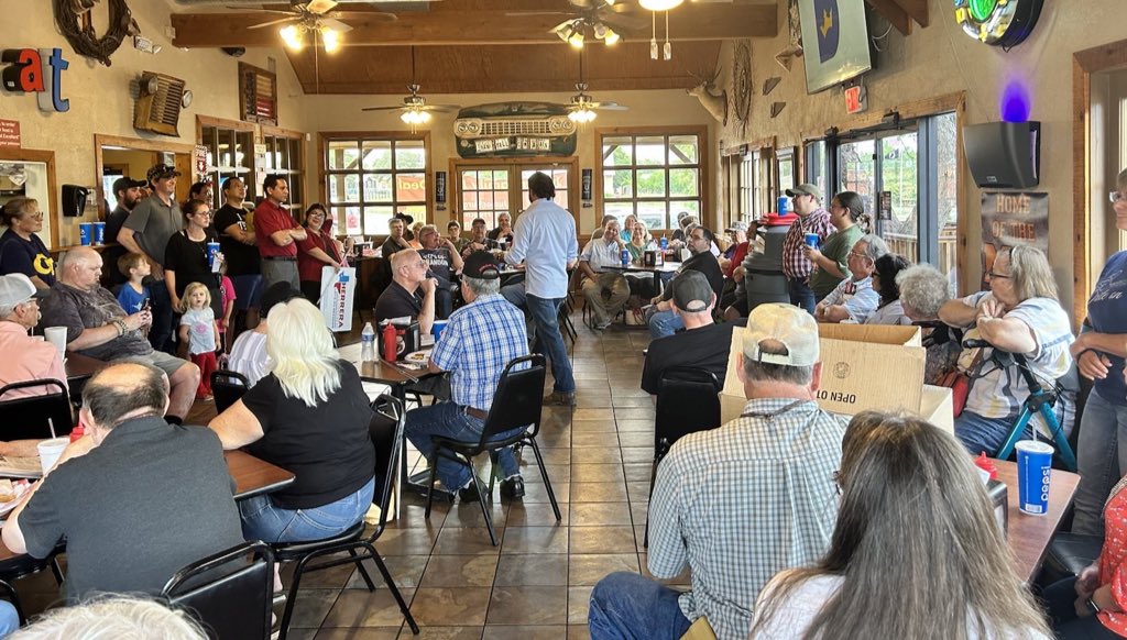 We had amazing turnout in our events in Uvalde and Medina county today. If we keep having crowds like this, unlike turncoat Tony, we will have nothing to worry about on May 28th!