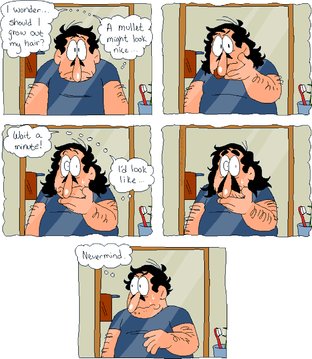 SuperKirbylover's tweet photo. young adult peppino thinking about changing his hair style https://t.co/EQM1ozkb8D