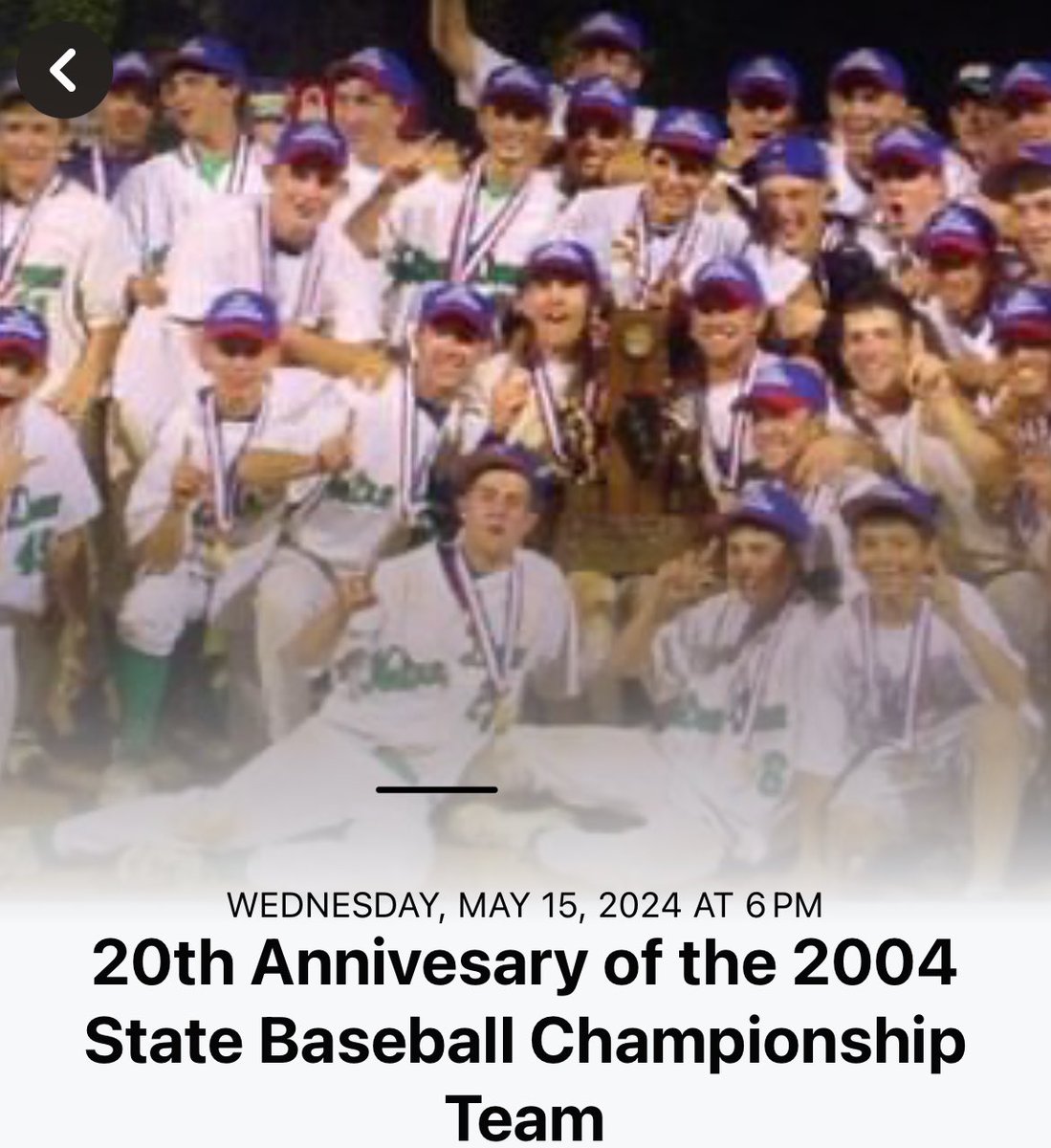 May 15th - @NDDonsBaseball @ndcp_athletics @nddons will honor the 2004 State Baseball Champions on their 20th Anniversary! All 2004 team members are invited for the pre-game ceremony and ALL Baseball @nddons_alums are invited for a reunion! #RaiseTheStaNDard #GreenBlooded