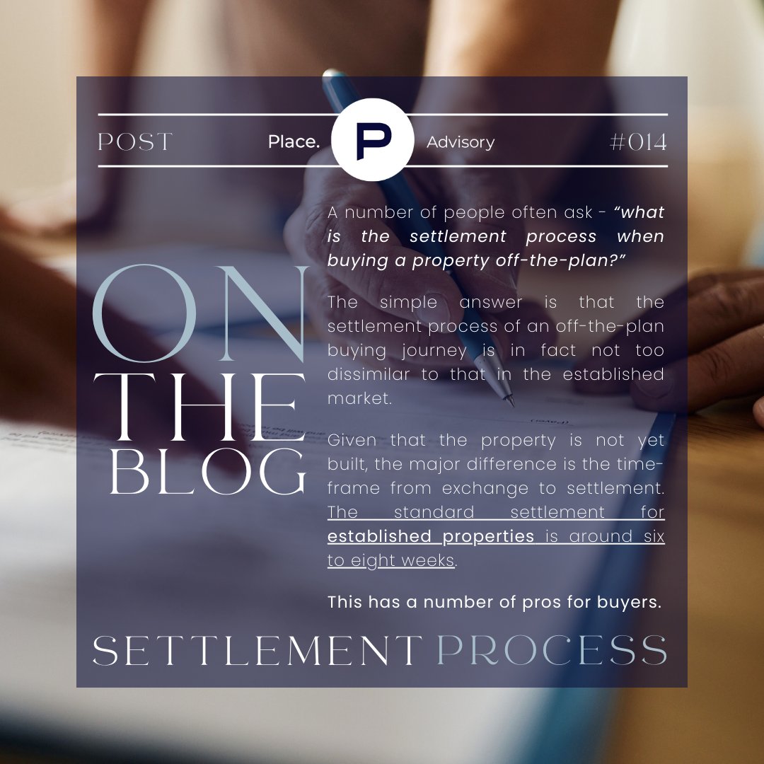 PlaceProjects's tweet image. | ON THE  BLOG - With Place Advisory 

" Off-The-Plan Property Settlement - How Does it Work? "

Follow the link to read more 🔗 Lnk.Bio/PlaceProjects

#placeprojects #placeadvisory #placeestateagents #urban #offtheplan #realestate #settlementprocess #brisbane #ontheblog