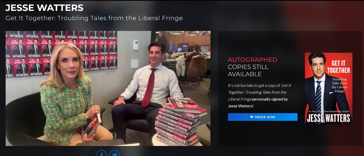 📺✍️🏽📚 Did you miss @JesseBWatters LIVE SIGNING moderated by @DanaPerino ?! Watch and purchse 'Get It Together' livesigning.com/jessewatters