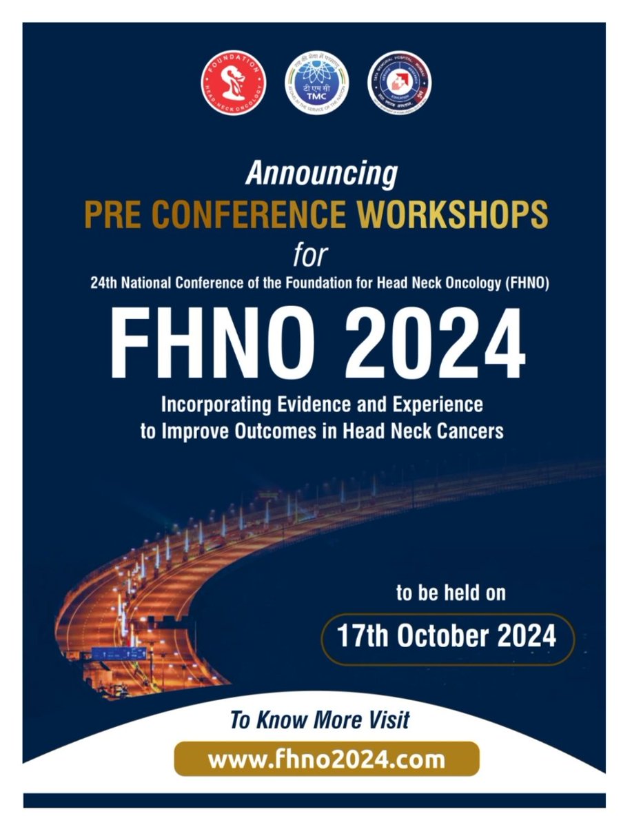 Announcing the preconference workshops at FHNO 2024. Ranging from complex reconstruction, TLM, cadaver endoscopic skull base surgery, rehabilitation workshops, brachytherapy workshops, multicentric trials.. something for everyone. fhno2024.com/workshop.html