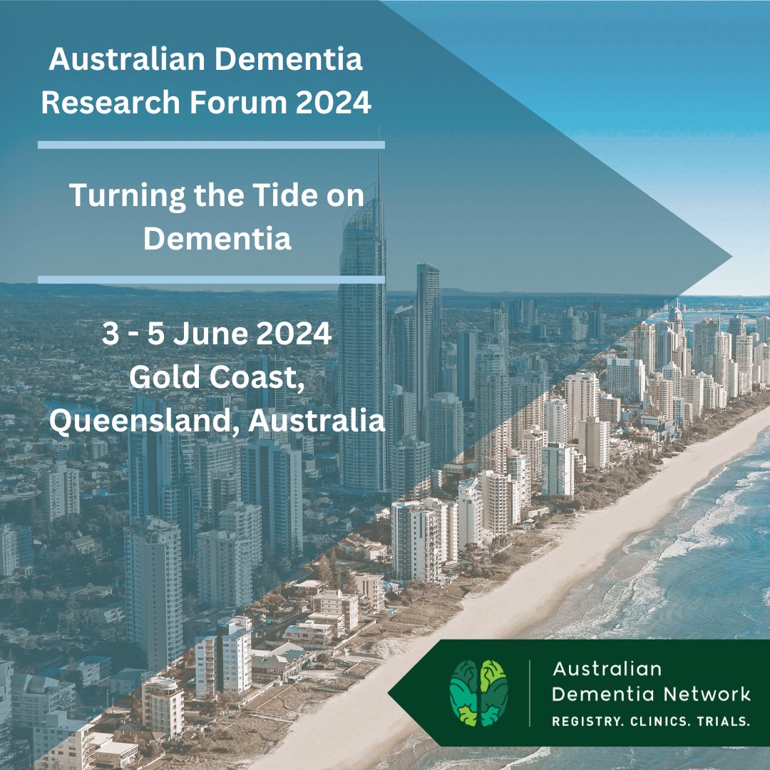 Registrations for the Australian Dementia Research Forum close in 4 weeks! Join us for the premier dementia research event in 3-5 June. Our detailed program is now live. Sign up today to bookmark up all the presentations you'd like to see. ➡️ buff.ly/4aVEjcj #ADRF2024