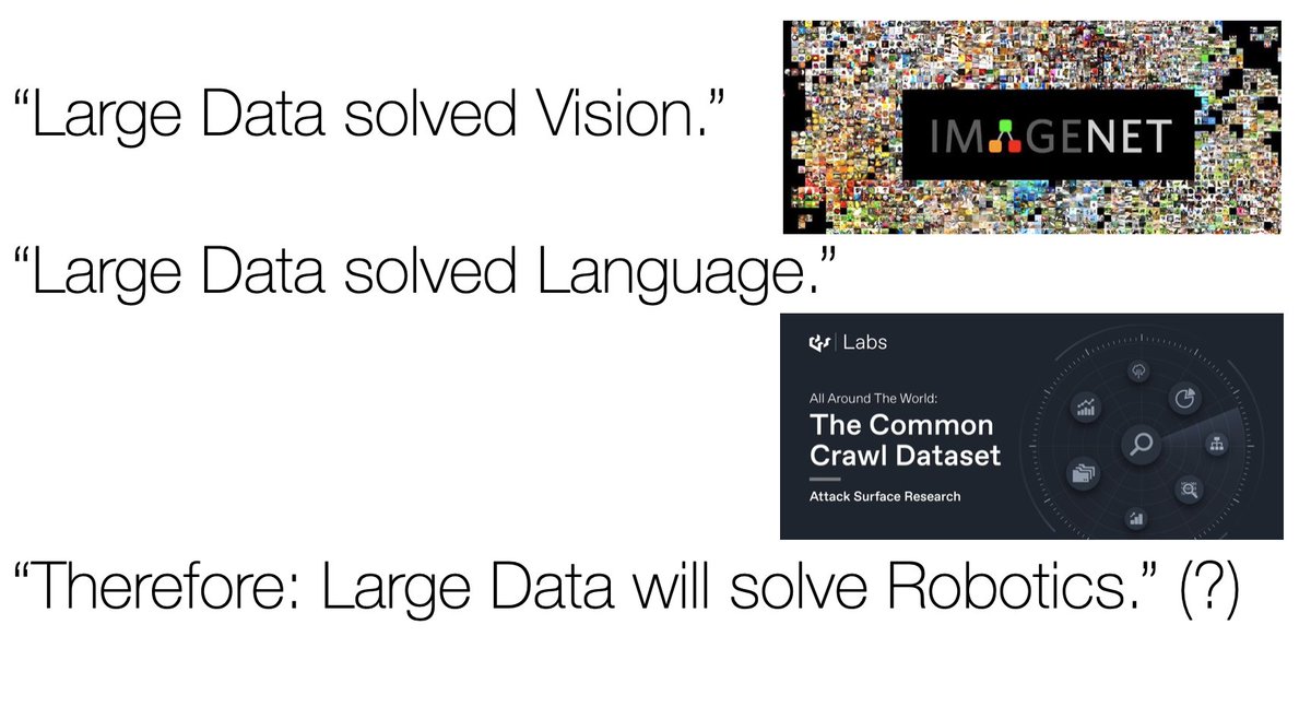 Looking fwd to presenting a new talk: 'Data is All You Need: Large Robot Action Models and Good Old Fashioned Engineering' @Stanford Robotics Seminar on Friday: stanfordasl.github.io/robotics_semin…