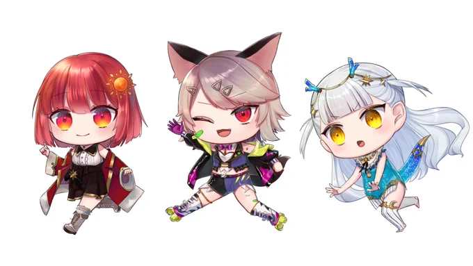 VTuberさんとか活動者さんたちへ こんな感じのSDって需要ありますか? 久しぶりにSDオンリーだけど依頼受け付けようか悩んでます