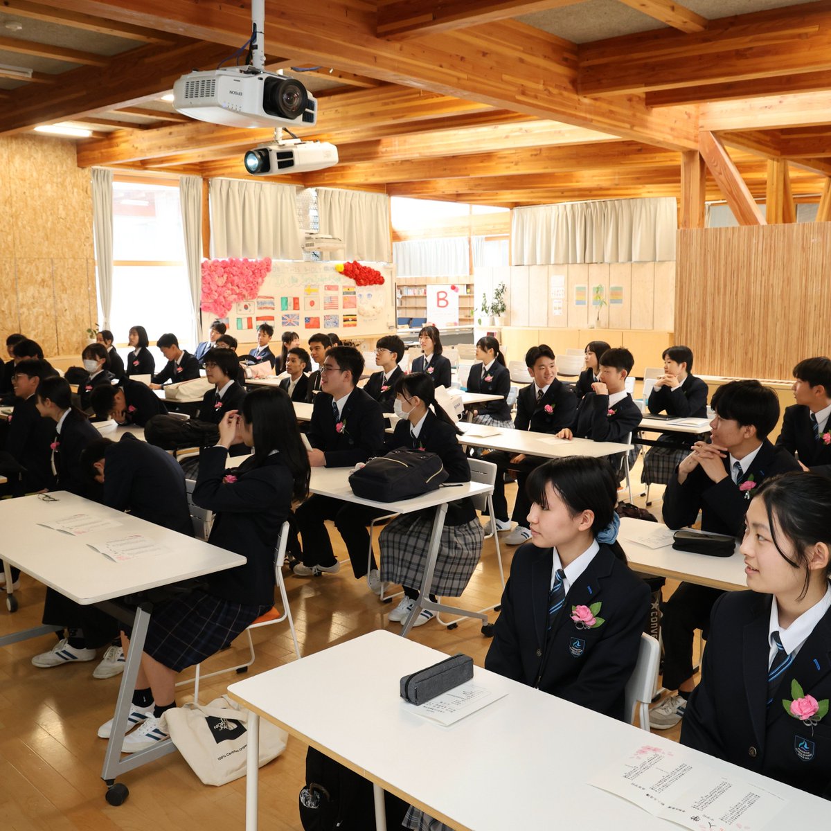 higa_ed_jp's tweet image. 4月6日に入学式が挙行され、新年度がスタートしました🌸
On April 6, an entrance ceremony was held to mark the start of a new school year🌸
#HiGA #HiroshimaGlobalAcademy #IBschool #IBMYP #MYP #IBDP #Japan #Hiroshima #IB校 #国際バカロレア #広島 #広島叡智学園