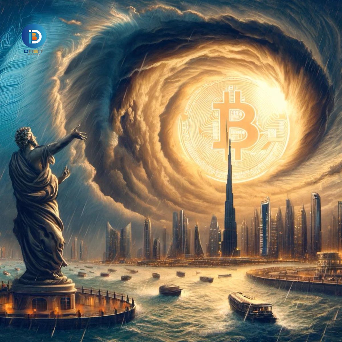 DaBitnetwork's tweet photo. 2024 is destined to be a year of Liquidity‼️
🌀Typhoon and rain can't quench our passion🔥
—The faith in @Bitcoin₿
#DUBAI 🇦🇪 #TOKEN2049 #Bitcoin #BitNativeAssetsCrossChain #DABIT