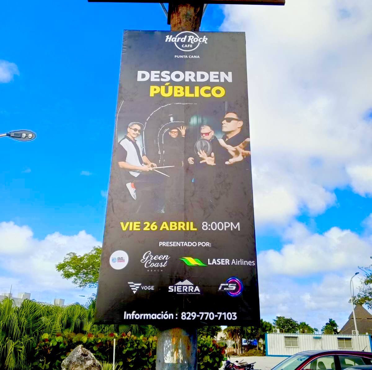 Desorden ta’ en la calle…

Punta Cana, nos vemos en pocos días. 

Hard Rock Café 
26 de abril 
Entradas en: linktr.ee/DPTour2023