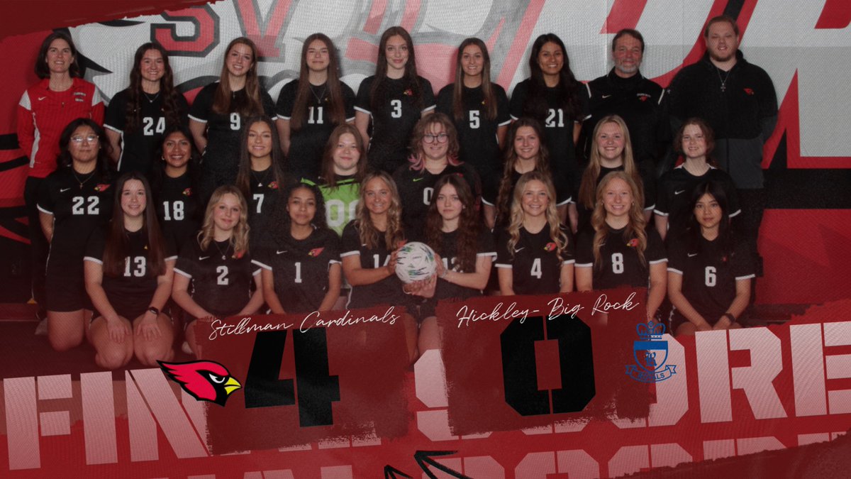 Soccer secured another shutout, beating Hinckley- Big Rock 4-0 today! The Lady Cardinals are now 10-3 on the season! #MCUSD223 #GoCardinals #LetsFly