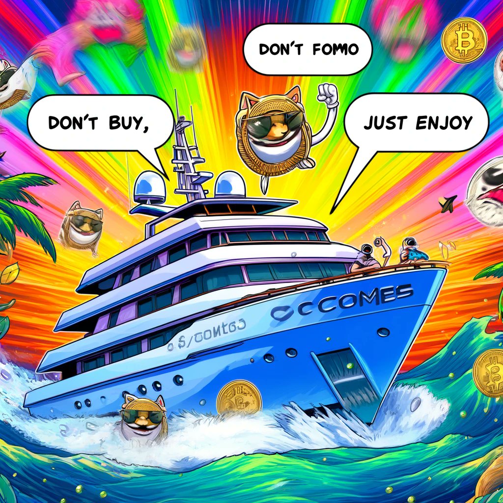 $COME to 🔥 #CoreDAO and #OEX 🚀 LP tokens are burnt, no ownership of the contract. Contract: 🔗scan.coredao.org/token/0xb4a452… Swap: 🔗swap.openex.network Website: 🔗come.yachts Telegram: 🔗t.me/ComeYachts #DontBuy #DontFOMO #JustEnjoy
