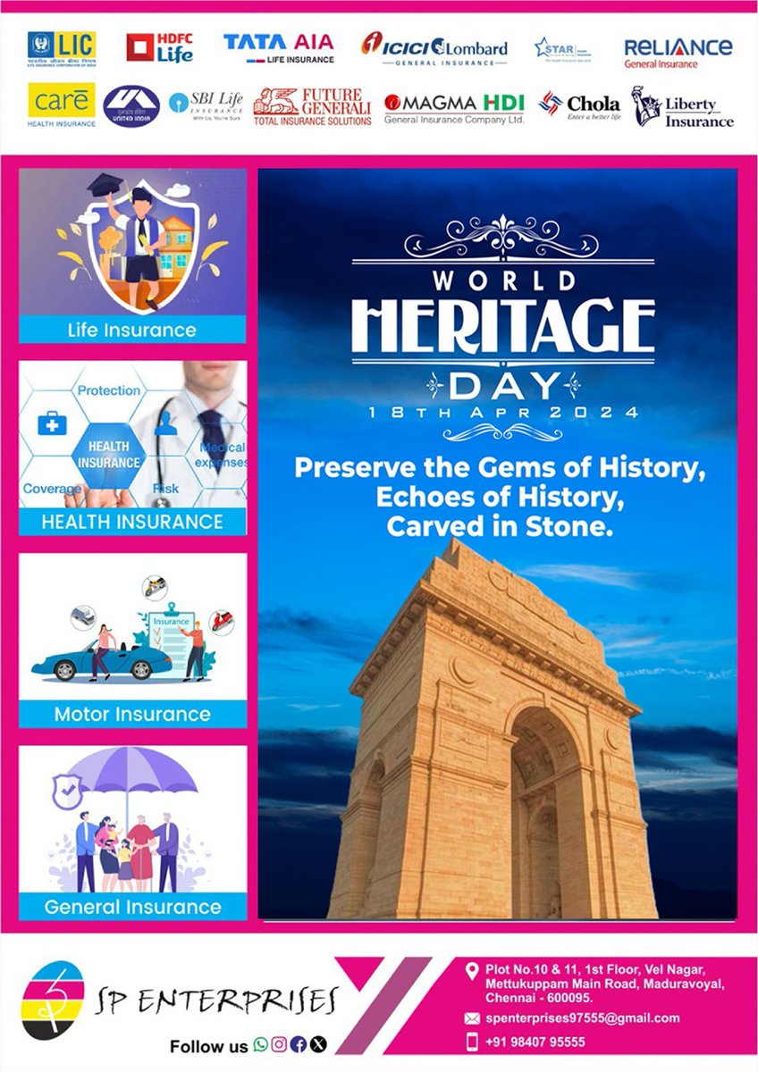 #WorldHeritageDay Day, also known as the #InternationalDay for Monuments and Sites, is celebrated on #April18th. This day aims to raise awareness about the diversity of cultural #heritage #worldwide and the efforts required to protect and conserve it for future generations.