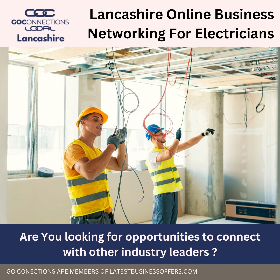 Latest Business Networking Clubs

Lancashire Online Business Networking For Electricians | Go Connections

latestbusinessoffers.com/post/lancashir…

#Electricians #DomesticElectricians #professionalnetworking #onlinenetworking #businessnetworking #uknetworkingevents #events #businesses#lancashire