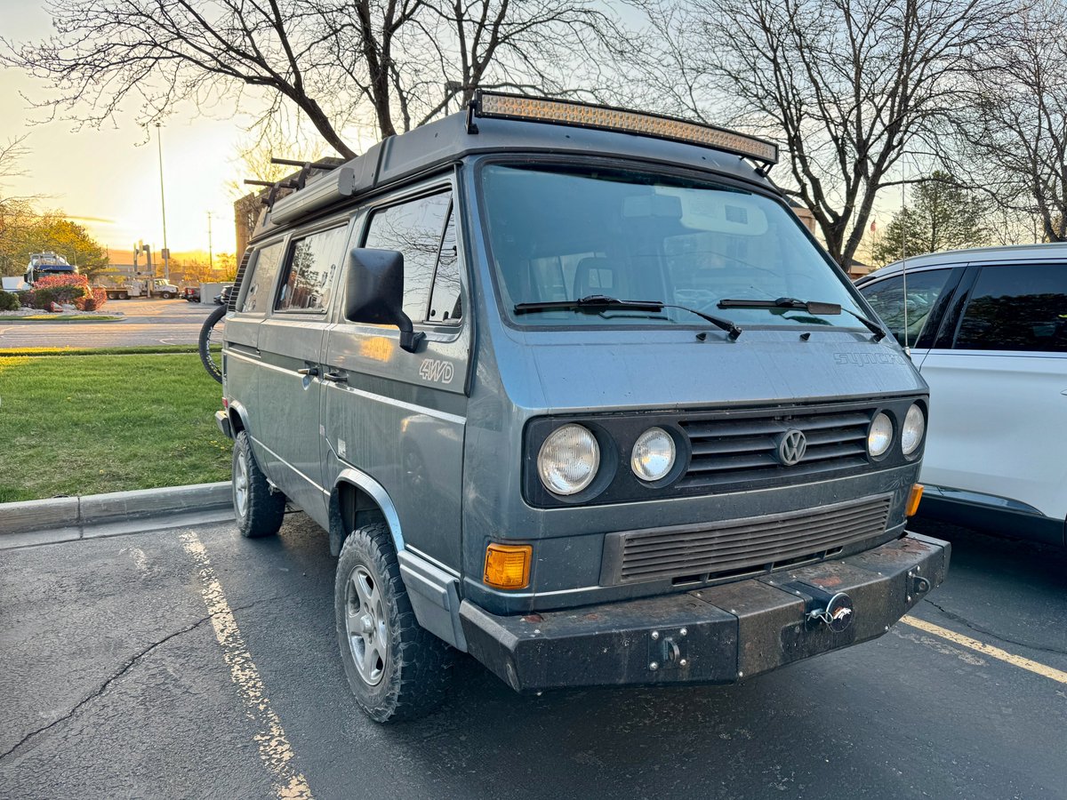 #StoutTheSyncro and I made it to Salt Lake City! We did run out of gas this afternoon. I coasted into a gas station on fumes shortly after. 🤣 #PerfectSave #RoadTrip