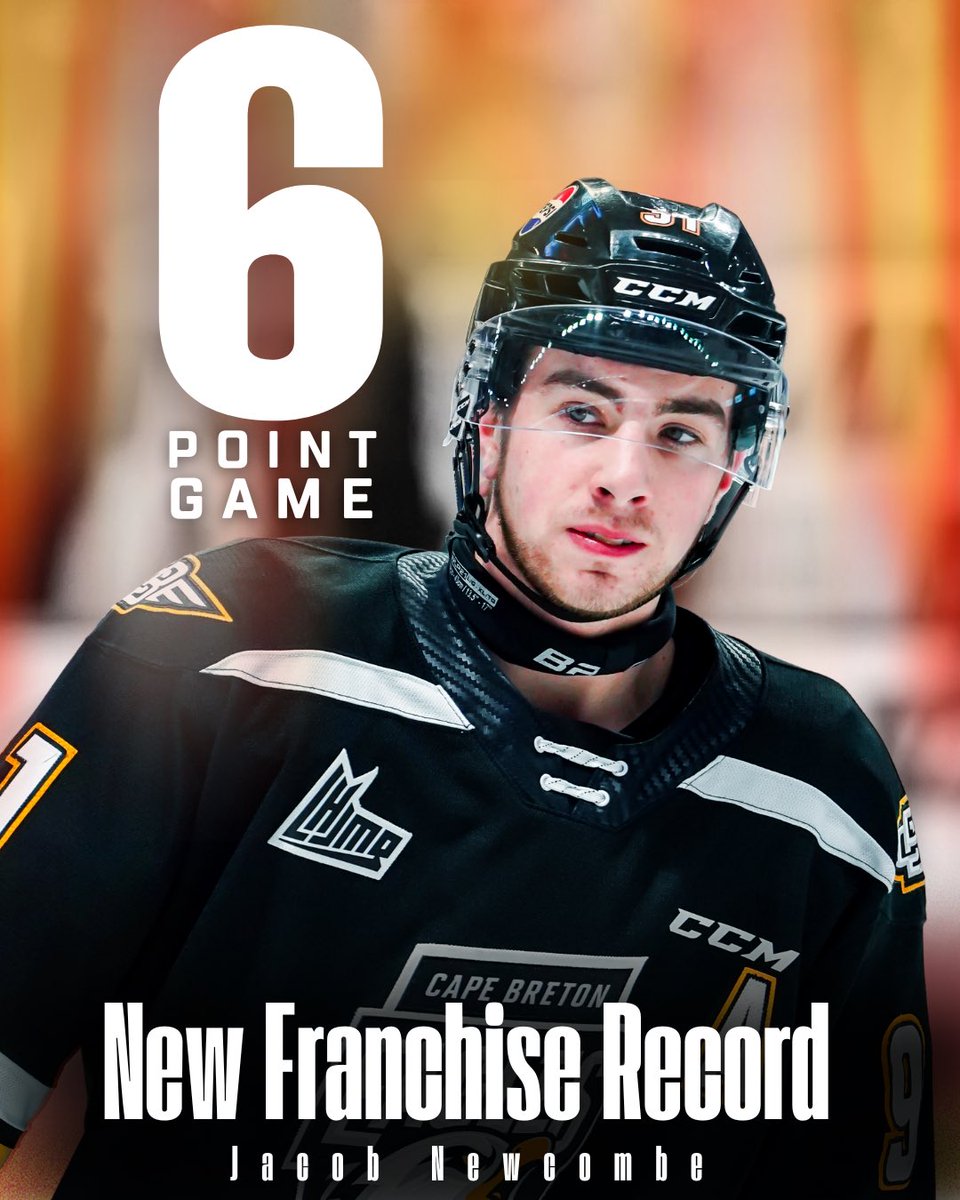 Jacob Newcombe has set the new Eagles franchise record for most points in a single playoff game with six (6) 🔥