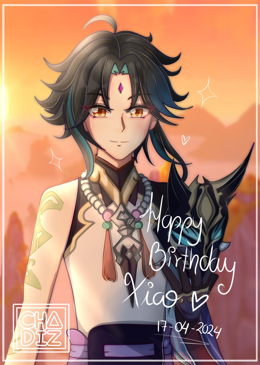 𝐇𝐚𝐩𝐩𝐲 𝐁𝐢𝐫𝐭𝐡𝐝𝐚𝐲 𝐗𝐢𝐚𝐨💐💐💕
Fanart that I made yesterday and today? and I really LOVED THE RESULT
He is one of my favorite characters in Genshin Impact and I love him so much <3
#GenshinImapact #Genshinfanart #xiao #魈生誕祭2024 #genshinimpact