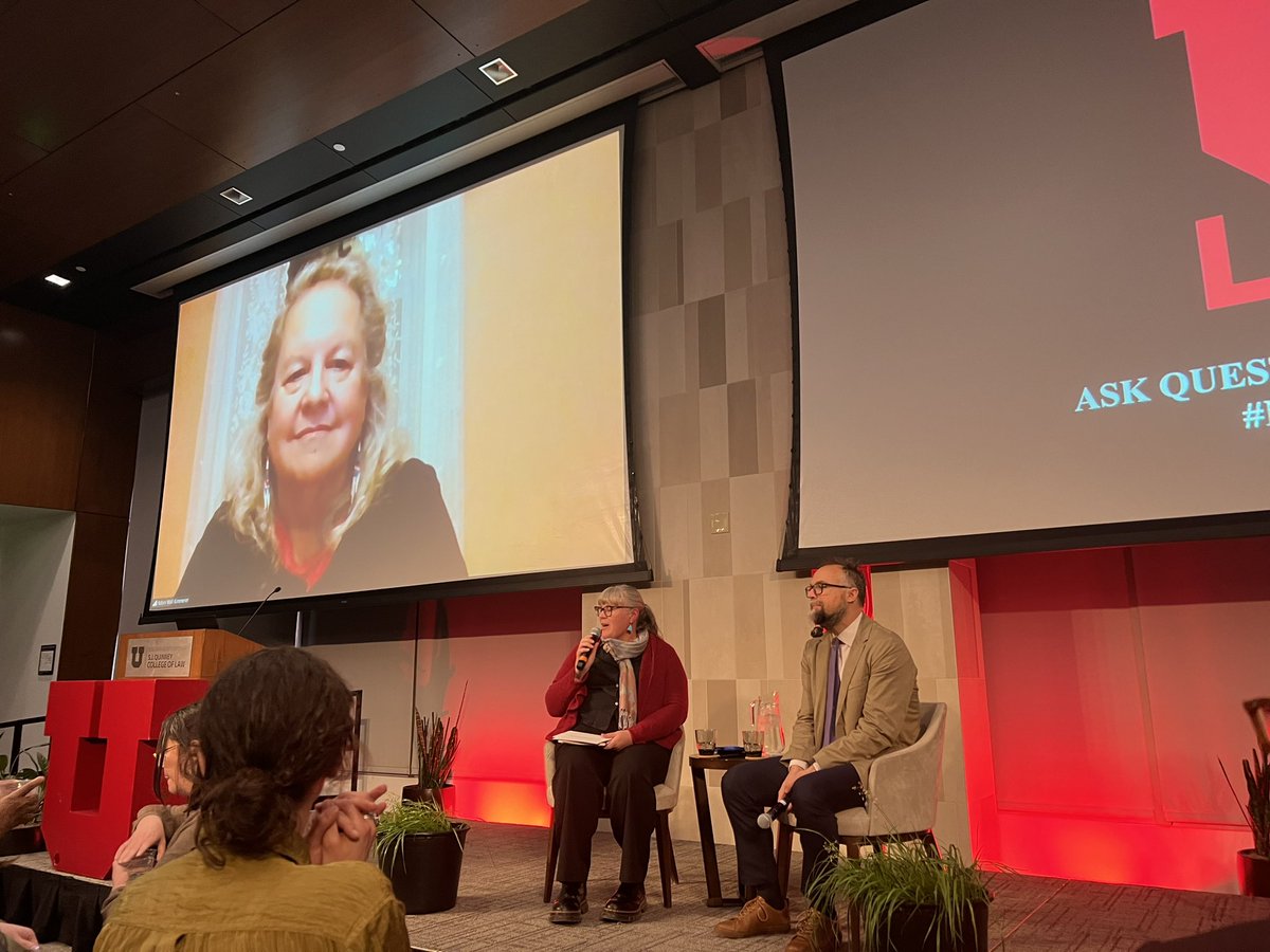 Tonight was absolutely magical. Listening to Robin Wall Kimmerer & @kylepowyswhyte In Conversation tonight at the University of Utah was a gift❤️