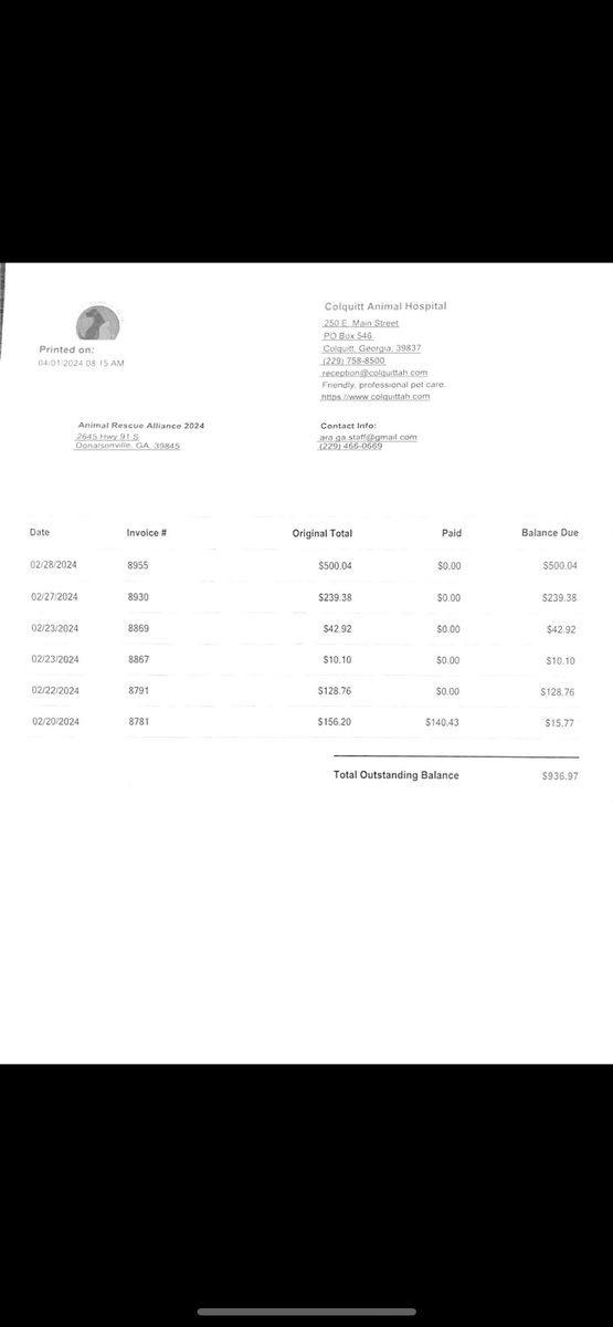PeterAskin1's tweet photo. Anjimal Rescue Alliance, Inc. @aralliancega in #ColquittGA is a no kill shelter in #SouthwestGA & they need our help with their huge vet bill! If they can no longer pay the vet the animals will suffer! Call the vet's office to pay or PayPal @ aralliancega@gmail.com Thank you! ๐ฅฐ๐๐
https://t.co/LG82beFxTZ