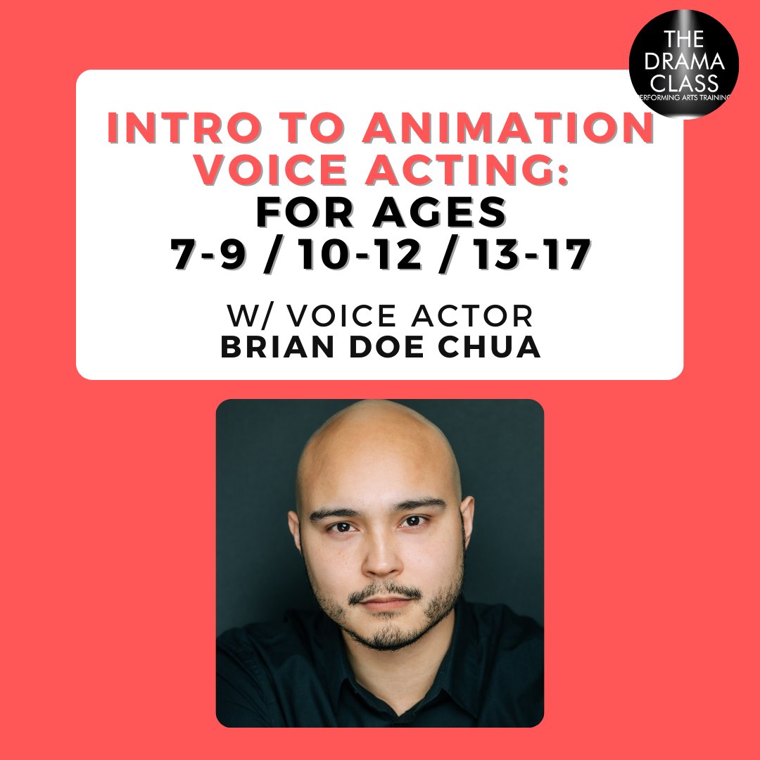 ✨3 Kids/Teens Voice-Over Workshops!✨

Available for ages:
✨7-9 (June 15th)
✨10-12 (June 22nd)
✨13-17 (June 29th)

Details below!

thedramaclass.com/kid-teen-works…

#VoiceOver #Animation #Cartoons #ChildActors #Acting