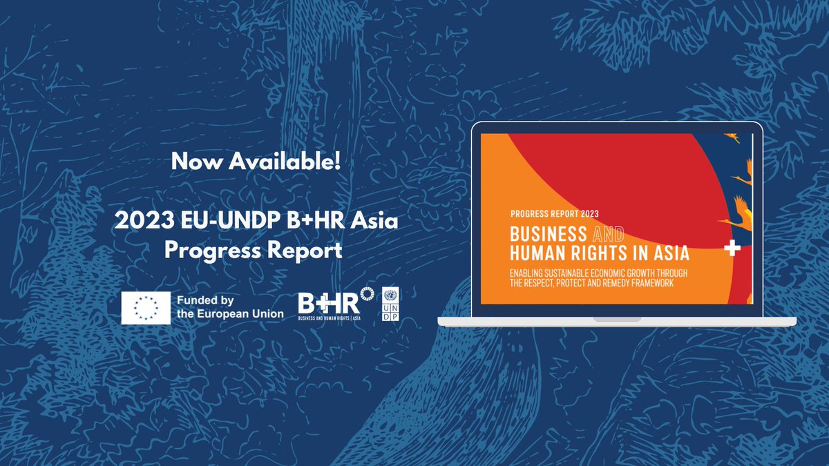 [2023 EU-UNDP B+HR Asia PROGRESS REPORT] 📢 2023 was a banner year for the project: 1⃣Adoption of 3 NAPs on BHR 2⃣Trained over 5,500 biz professionals on HRDD 3⃣Allocated 12 CSO grants For deeper insights & key learnings, download the report now!🔗 shorturl.at/azO57