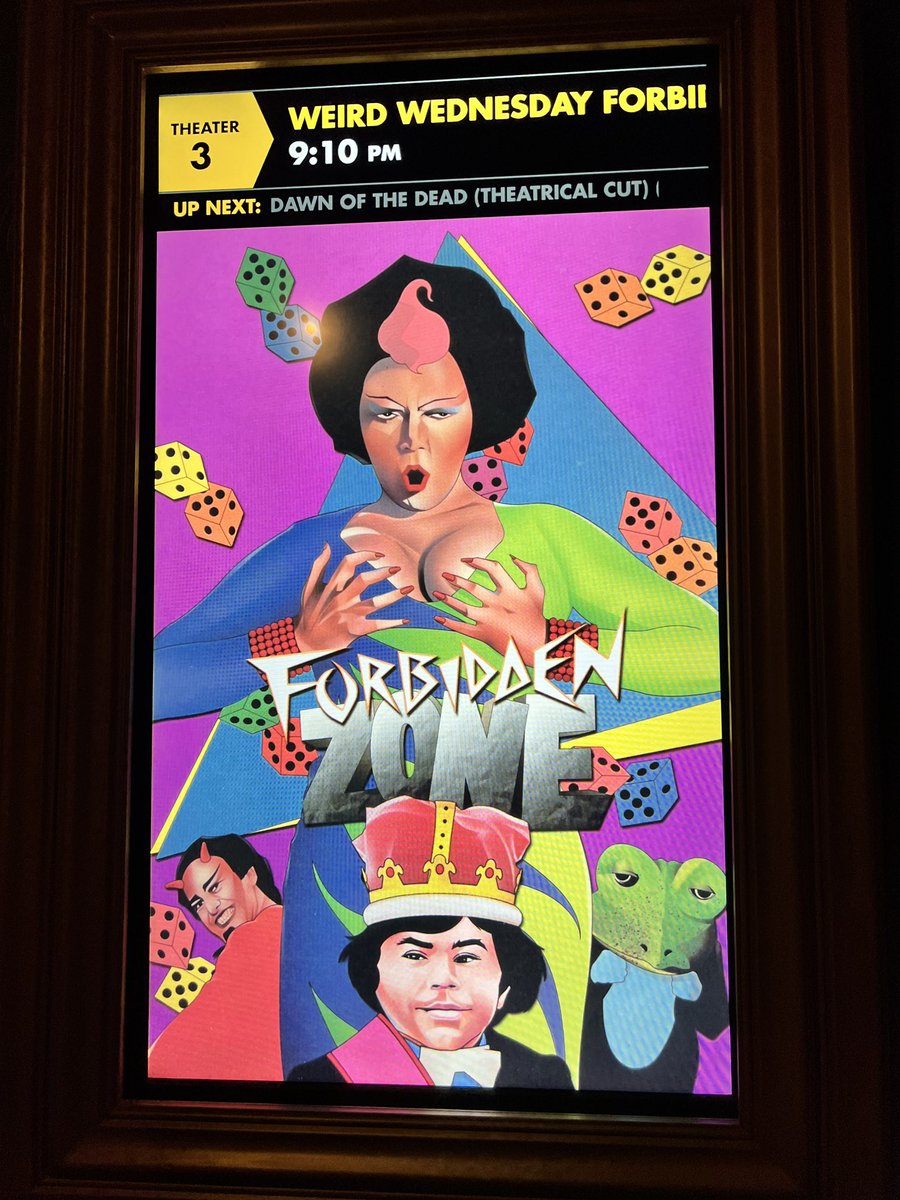 Tonight’s #WeirdWednesday is Richard Elfman’s absurdist cult musical #ForbiddenZone! This is undoubtedly the weirdest film I’ve programmed in this series so far so we’ll see how everyone reacts to it. 😅