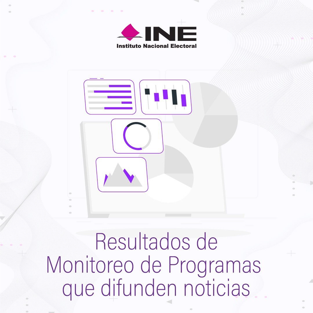 ¿Sabías que el @INEMexico realiza el monitoreo de programas de radio y televisión que difunden noticias relacionadas con las #Elecciones2024MX? 📻📺 📊 Te invito a conocer los resultados: monitoreo2024.ine.mx