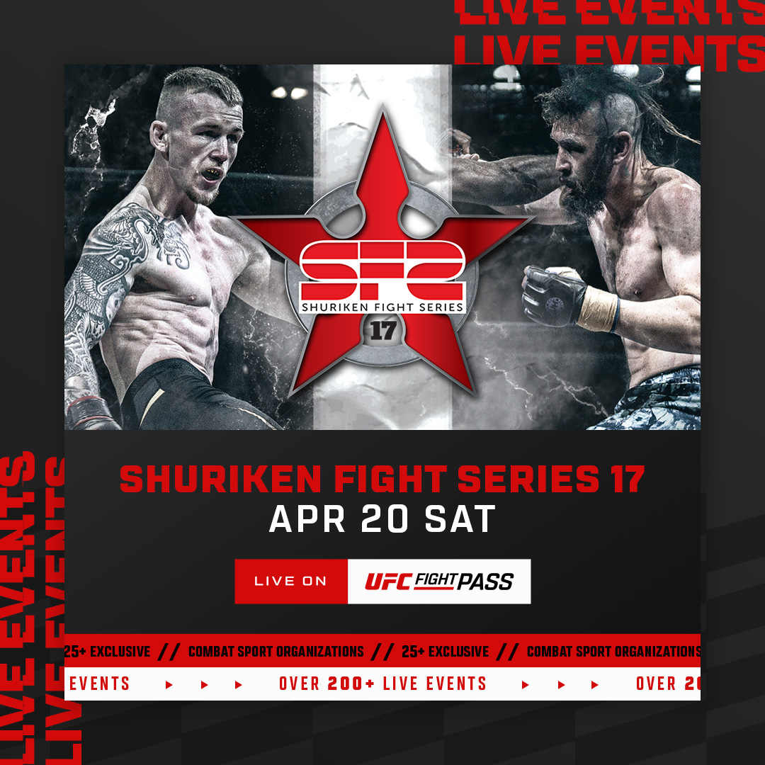 No UFC this weekend? No problem! Tune in to NZ's Shuriken Fight Series on @UFCFightPass for your fight fix 👊