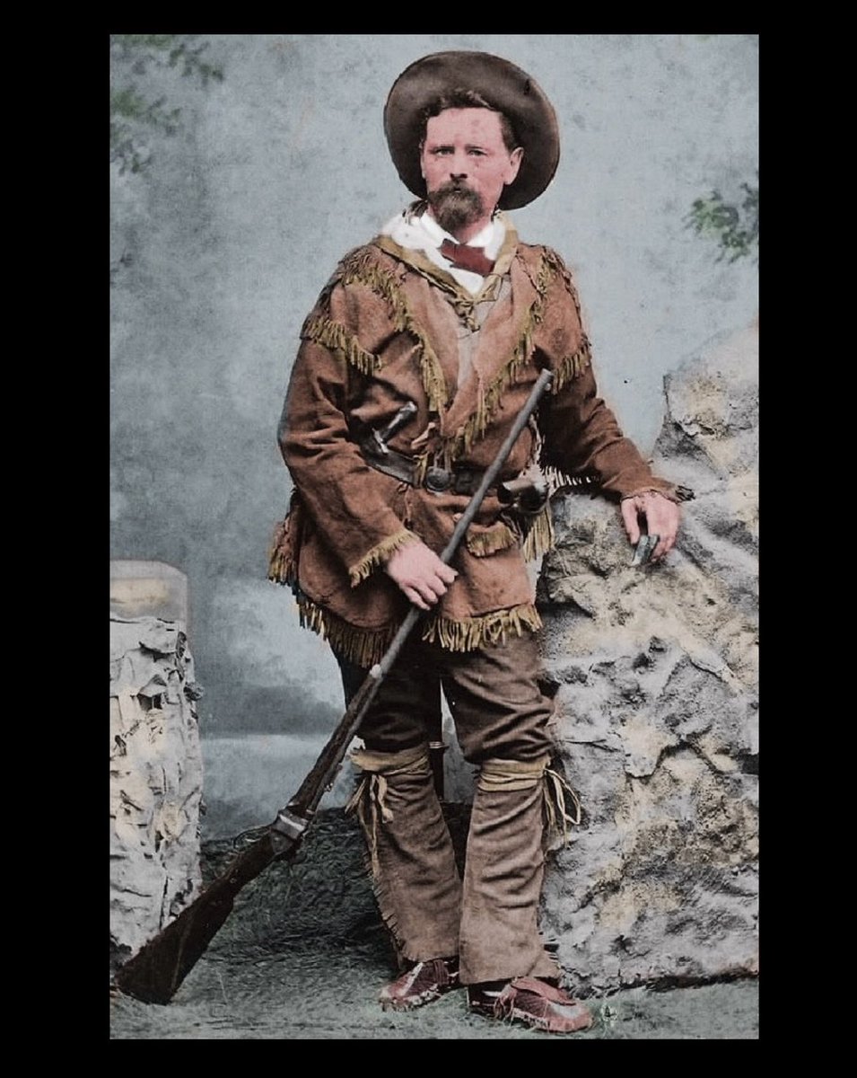 Frontiersman, circa 1870, colorized by Western author and illustrator Lorin Morgan-Richards. Feel free to share with credit, do not use otherwise without permission © Lorin Morgan-Richards

#lorinmorganrichards #Oldwest
#cowboy #wildwest #historycolorized #historyincolor
