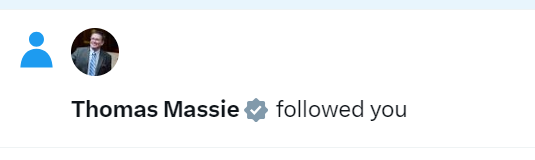 For real, Sir? Thank you @RepThomasMassie. God bless. #LetsRoll