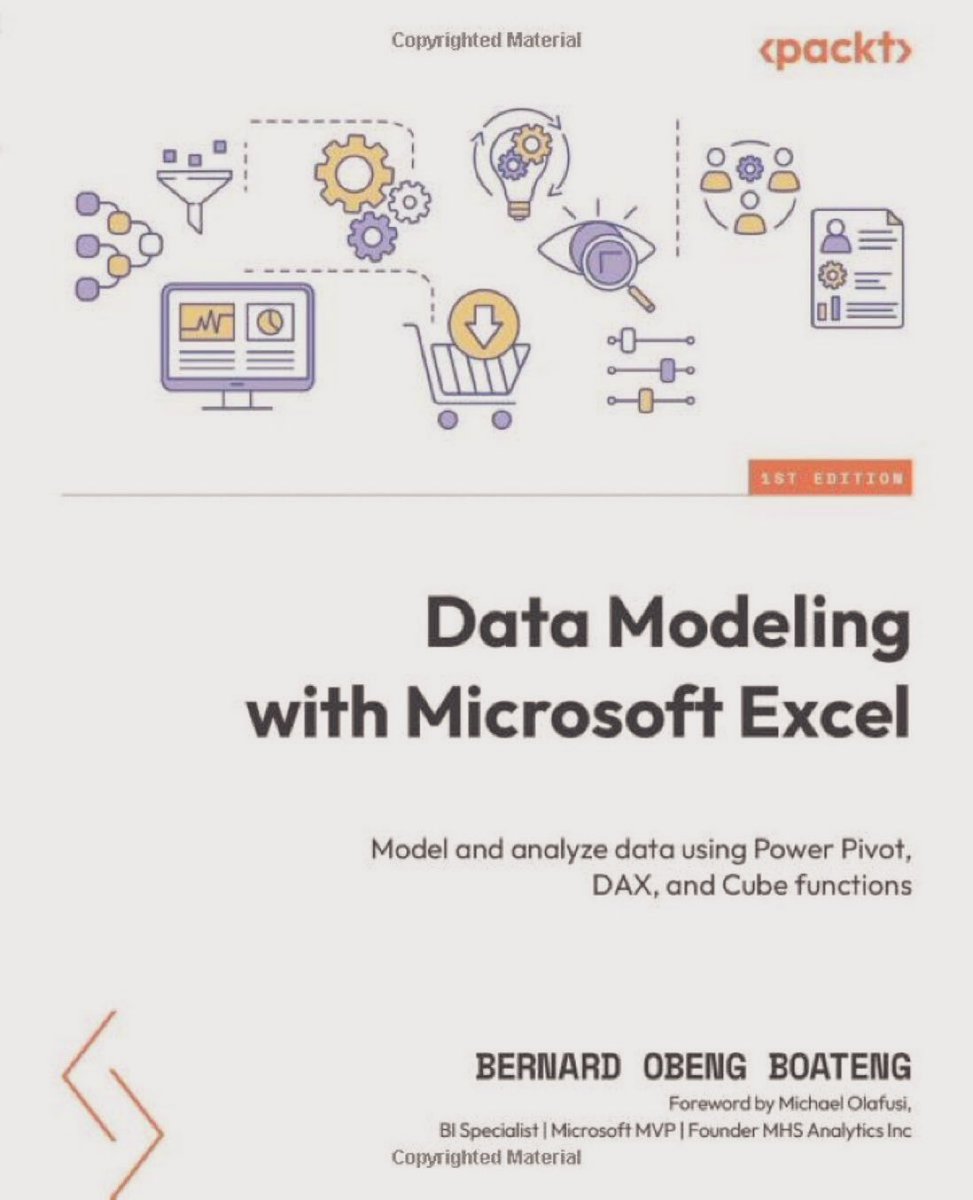 Data Modeling with Microsoft Excel: amzn.to/48ND8Ll via @PacktPublishing
————
#BI #Analytics #DataScience #DataAnalysis #DataWarehouse #DataScientists #DataAnalysts