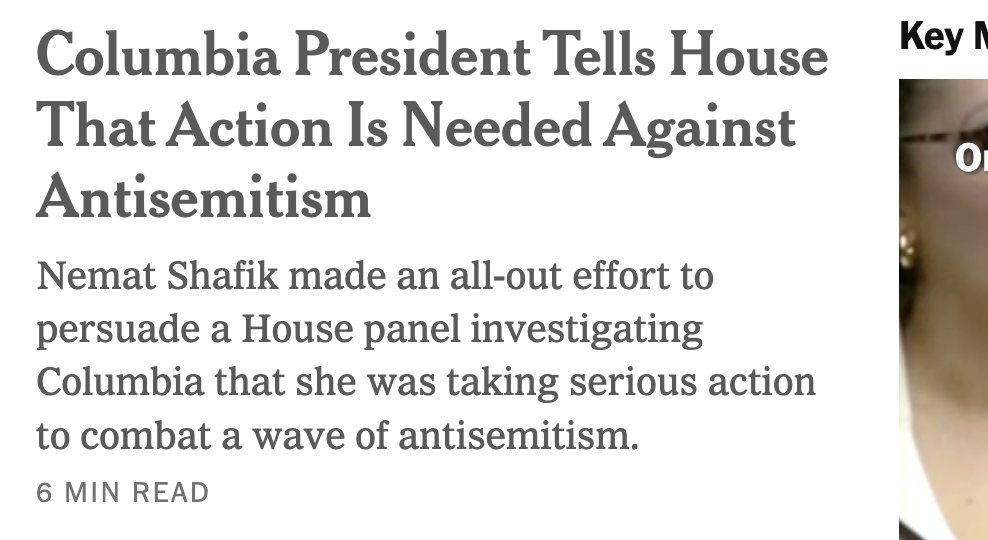 Can I question the Times news judgment? Was a Trumped up House hearing really the most important thing that happened Wednesday inn the world? How would the Times have covered the story if it were the president of Fordham (and not Columbia) on the hot seat?